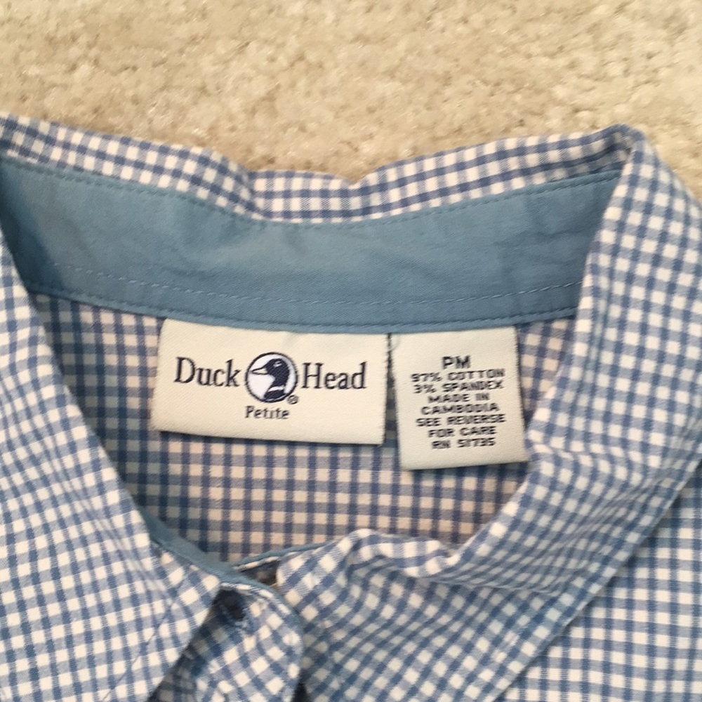 Gingham button down top - Picture 2 of 5